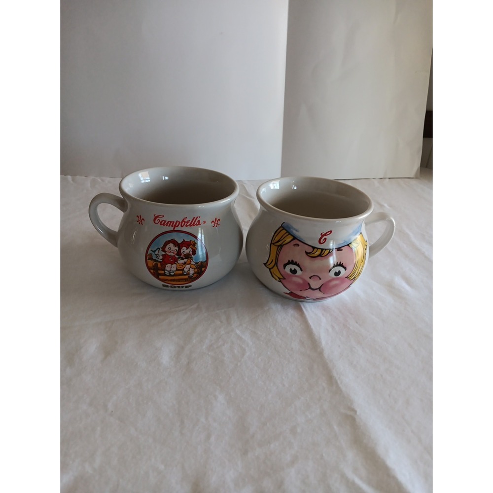 Campbell's Mugs Set of (2) Large 20oz. , both made by Houston Harvest. See pics